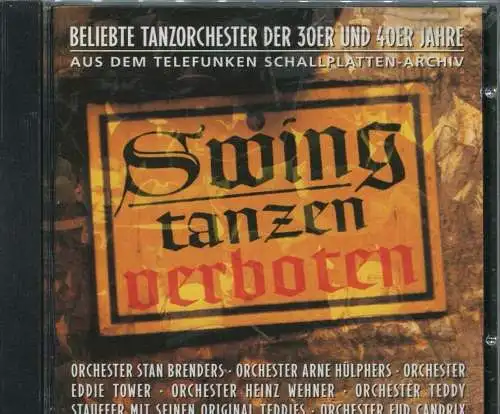 CD Swing Tanzen Verboten - aus dem Telefunken Schallplattenarchiv - (East West)