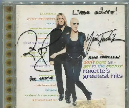 CD Roxette: Greatest Hits - Autogramm Edition - (EMI) 1995