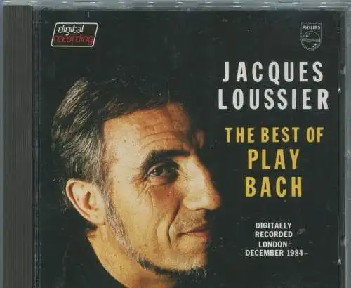 CD Jacques Loussier: The Best Of Play Bach (Philips) 1995 blue face