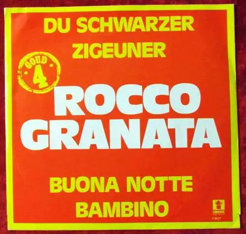 Single Rocco Granata: Du schwarzer Zigeuner (Cardinal 3257) Signiert