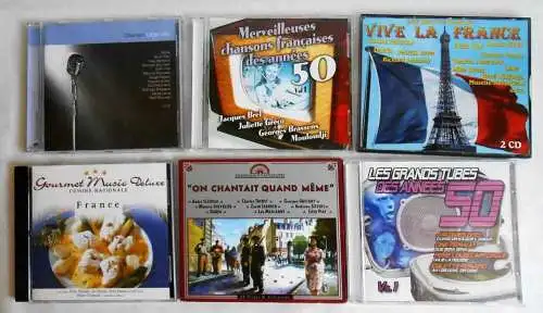 7 CD´s  France Gourmet / Chanson Legenden usw...   - Sammlung -