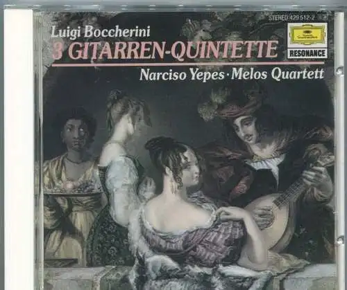 CD Narciso Yepes & Melos Quartett: Boccherini 3 Gitarren Quintette (DGG) 