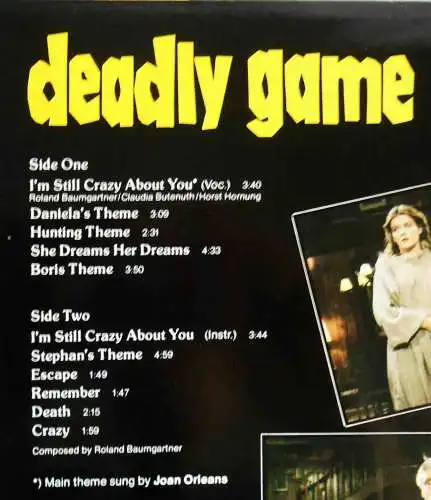 LP Deadly Game  - Soundtrack Roland Baumgartner - (Jupiter 625330 AP) D 
