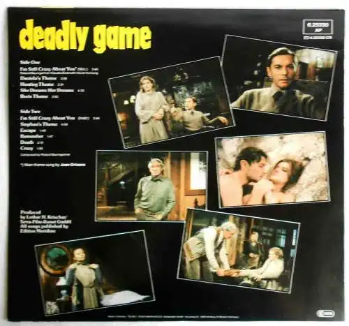 LP Deadly Game  - Soundtrack Roland Baumgartner - (Jupiter 625330 AP) D 