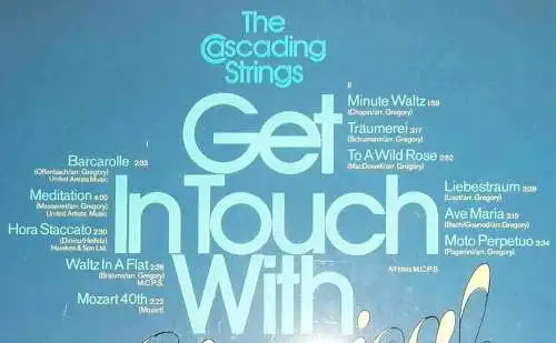 LP Cascading Strings: Get In Touch With Classical Hits (Fontana 6438 053) D 72