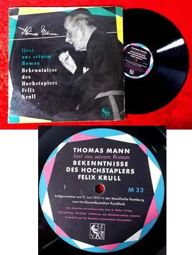 LP Thomas Mann liest Bekenntnisse des Hochstaplers Felix Krull (SF VZ) D 1953