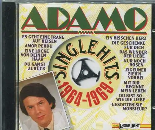 CD Adamo: Die Single Hits 1964 - 1969 (Laserlight)