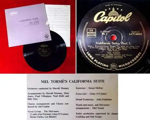 LP Mel Torme: California Suite (Capitol LCT 6004) UK