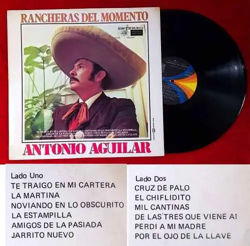 LP Antonio Aguilar: Rancheras Del Momento (Musart 306.0020) Ecuador 1972