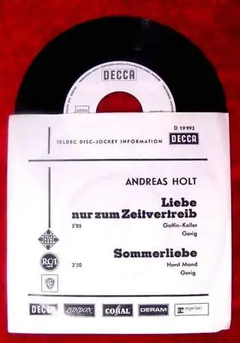 Single Andreas Holt Liebe nur zum Zeitvertreib Sommerli