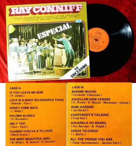 LP Ray Conniff: Especial - 14 Sucessos (Brasilien 1977) (CBS 138008)