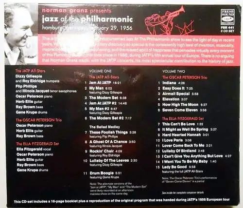 2CD Box Jazz At The Philharmonic Hamburg Germany 29. Februar 1956 (FSR) 2007