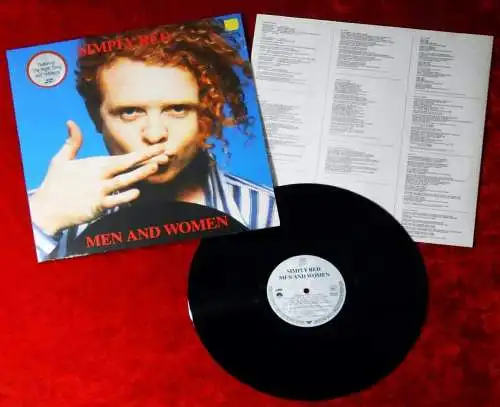 LP Simply Red: Men and Women (Elektra 242 0711) Original Inlet