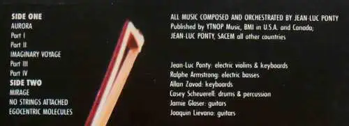 LP Jean-Luc Ponty: Live (Atlantic SD 19229) US 1979 