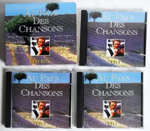 3 CD Box Au Pas des Chansons - von Alain Delon bis Danyel Gerard -