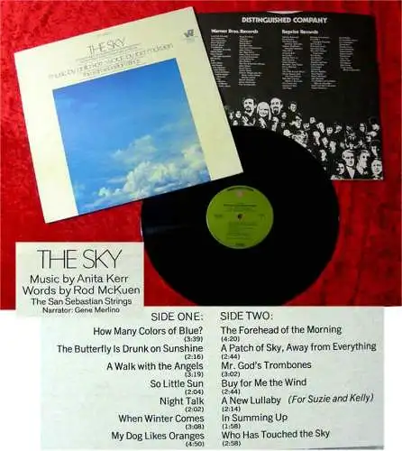 LP San Sebastian Strings: The Sky Anita Kerr McKuen (Warner Bros.)