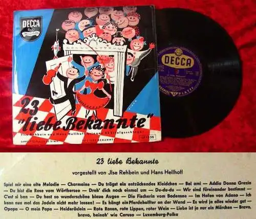 25cm LP 23 liebe Bekannte Ilse Rehbein & Hans Hellhoff präsentieren....