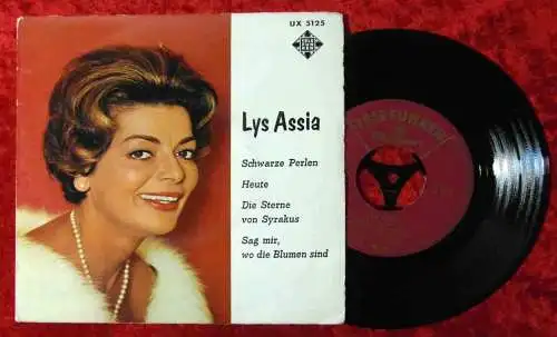 EP Lys Assia: Schwarze Perlen + 3 (Telefunken UX 5125) D