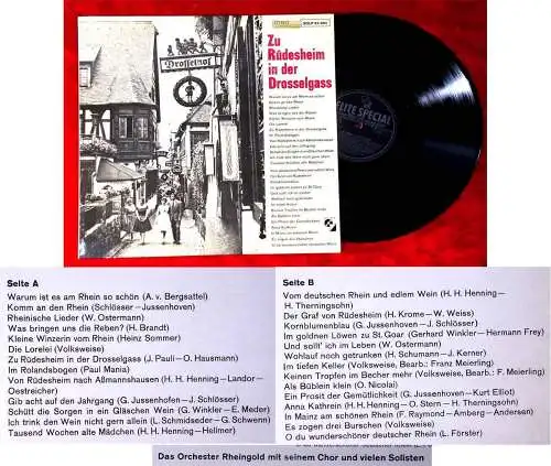 LP Orchester Rheingold: Zu Rüdesheim in der Drosselgass /Elite Special SOLP33204