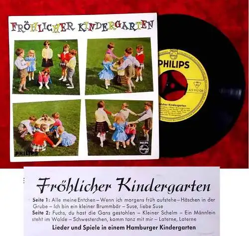 EP Fröhlicher Kindergarten -Lieder & Spiele in einem Hamburger Kindergarten 1963