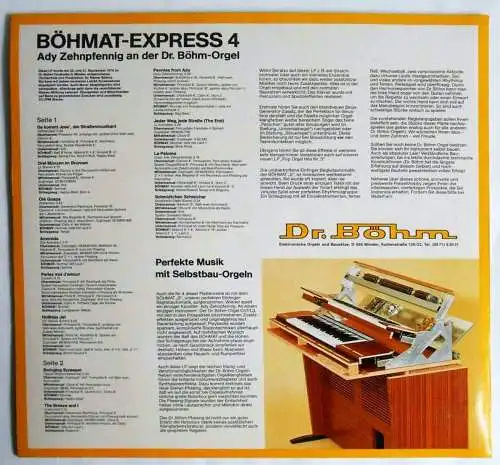 LP Ady Zehnpfennig: Böhmat Express Nr. 4 (Signiert) D 1976