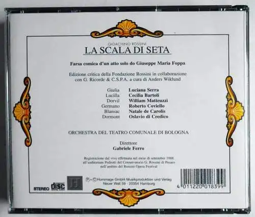 2CD Box Rossini: La Scala di Seta - Bartoli - Coviello -