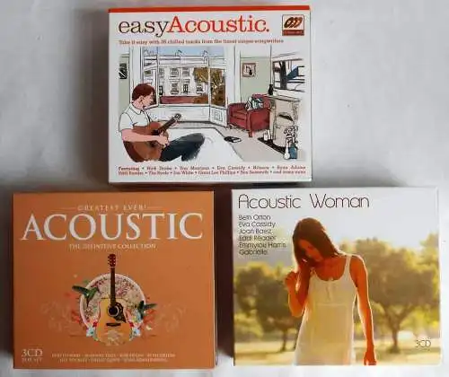 3 CD Boxen (9 CD´s) Acoustic - Easy Acoustic - Acoustic Woman