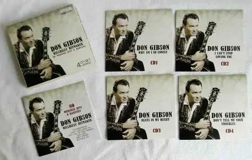 4CD Box Don Gibson: Hillbilly Hitmaker (80 Hits & Rarities) 