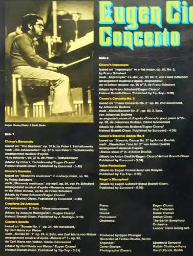LP Eugen Cicero: Concerto (Intercord 28 768-0) D 