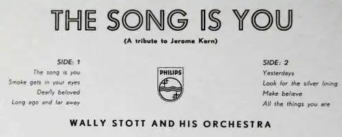 25cm LP Wally Stott: The Song Is You (Philips B 10108 R) NL