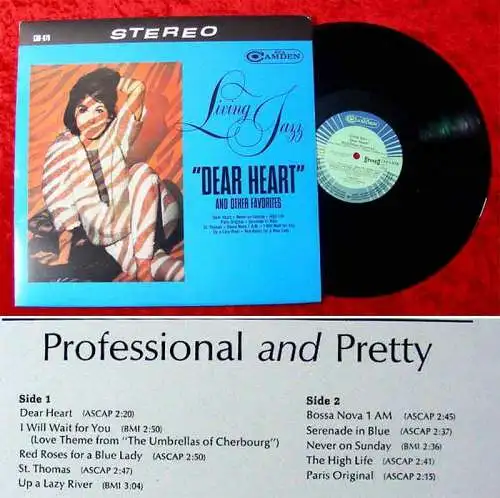 LP Living Jazz: Dear Heart & other Favorites (1965) (RCA)