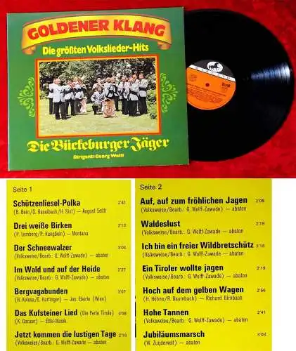 LP Georg Wolff & die Bückeburger Jäger: Goldener Klang (Marcato 64 999) D 1976