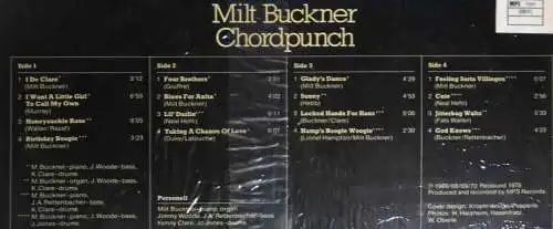 2LP Milt Buckner: Chordpunch - Encore Series Vol. 3  (MPS Metronome 88 017-2) 