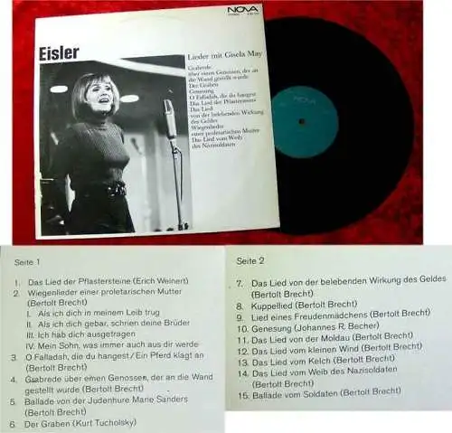 LP Gisela May Eisler Lieder 1975