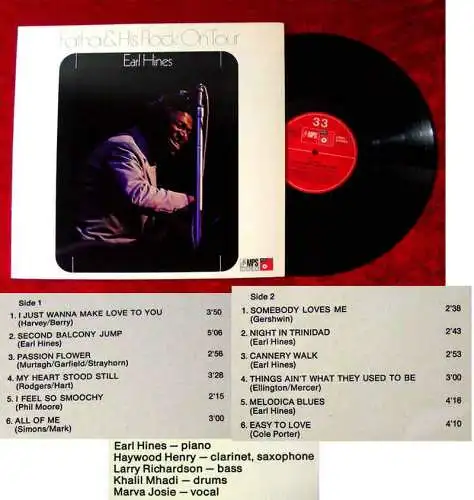 LP Earl Hines: Fatha & His Flock On Tour (MPS CRM 749) D