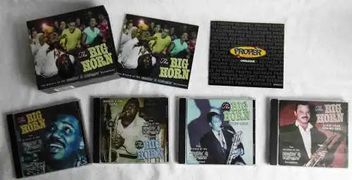 4CD Box The Big Horn . History of Hookin & Screamin Saxophone - (Proper)