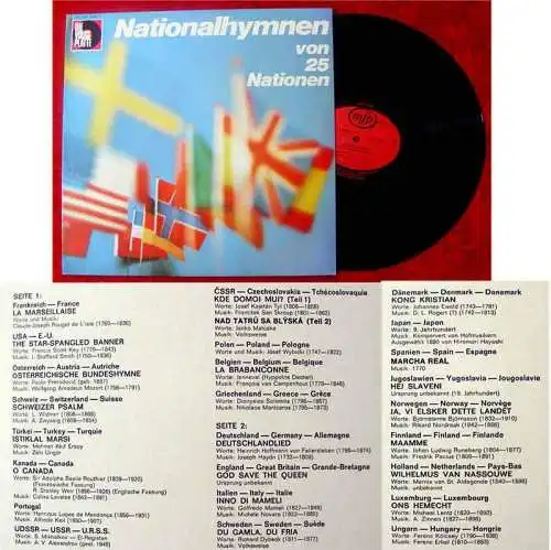 LP Nationalhymnen von 25 Nationen