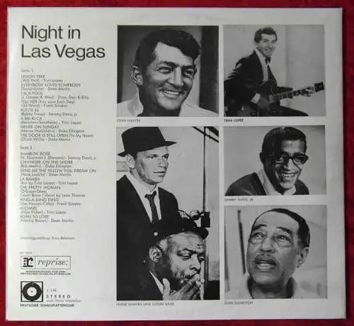 LP Night in Las Vegas (Reprise J 144) Deutscher Schallplattenclub