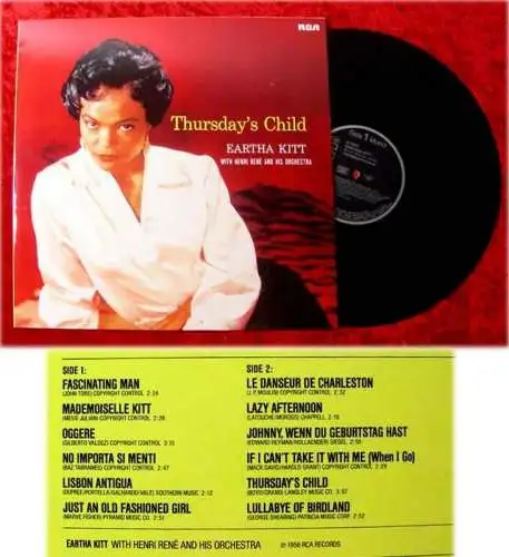 LP Eartha Kitt Thursdays Child Re Issue 1984