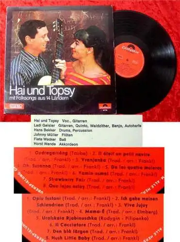 LP Hai und Topsy mit Folksongs aus 14 Ländern (Polydor) D 1965