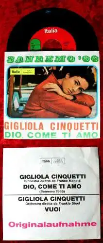 Single Gigliola Cinquetti: Dio, Come Ti Amo (San Remo 1966) (Italia 2050) D