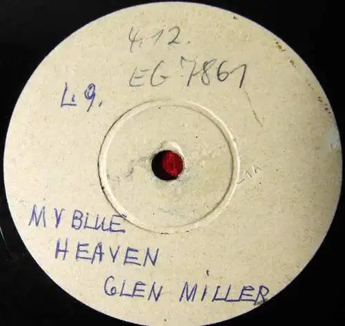 Original 78er Schellackplatte GLENN MILLER: One O´Clock Jump / My Blue Heaven PR