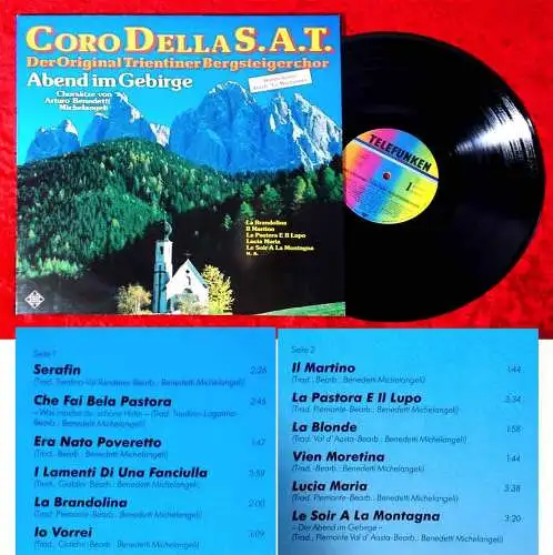 LP Coro Della S.A.T.: Abend im Gebirge (Telefunken 625512 AP) D 1983