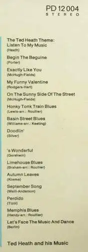 LP Ted Heath: Listen To My Music (Decca PD 12 004) D 