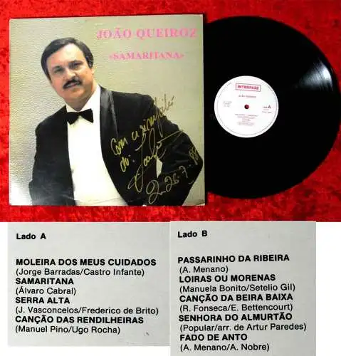 LP Joao Queiroz: Samaritana (Interface IF 144) Signiert 1988