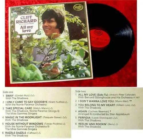 LP Cliff Richard All my Love