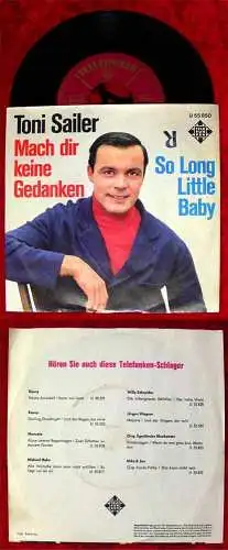 Single Toni Sailer: Mach Dir keine Gedanken (Telefunken U 55 850) D