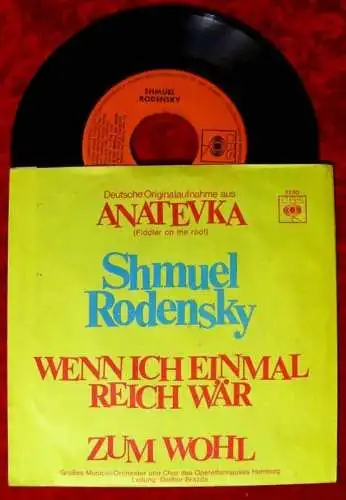 Single Shmuel Rodensky Wenn ich einmal reich wär