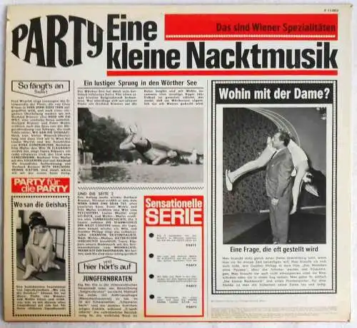 LP Eine kleine Nacktmusik - Wiener Spezialitäten (Party P 11 003) D 1964 Promo