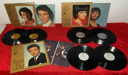 3 LP Boxen STARS IN GOLD - Mireille Mathieu / Peter Alexander / Herb Alpert (D)